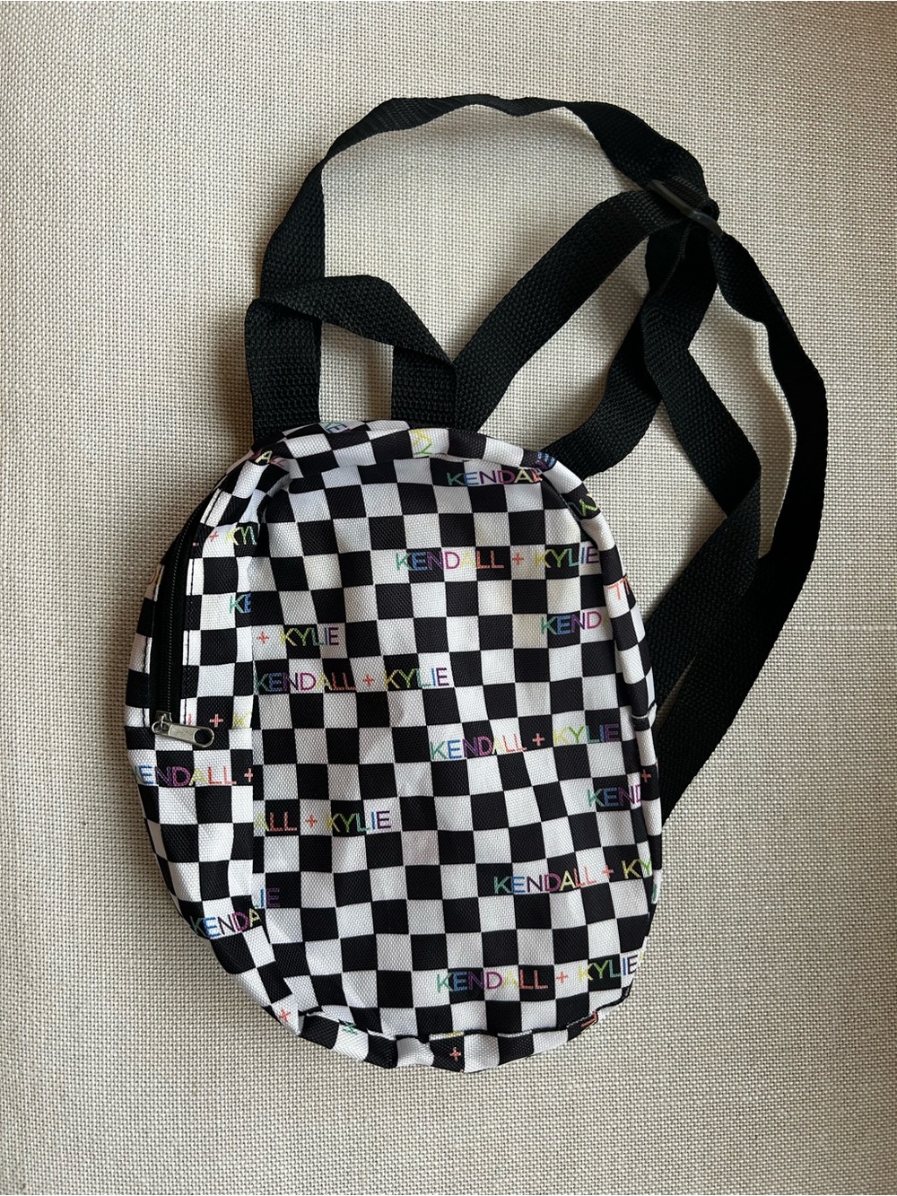 Kendall + Kylie Checkered Mini Backpack